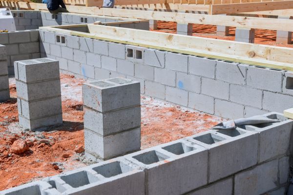 Cement Block Installation in Leesburg